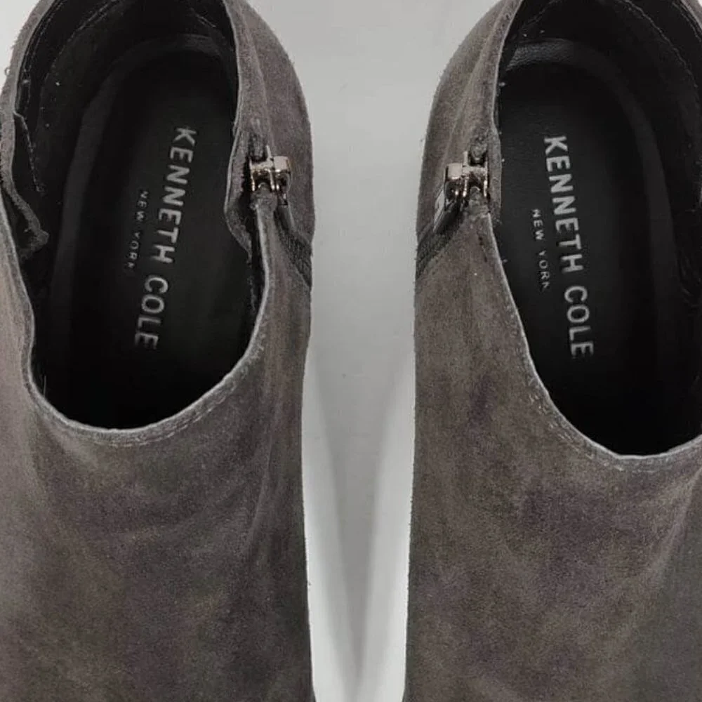 Kenneth Cole New York Suede Grey Boots #161 Size 8
